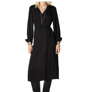 Ba&sh Black Wrap Dress size 0 NWT